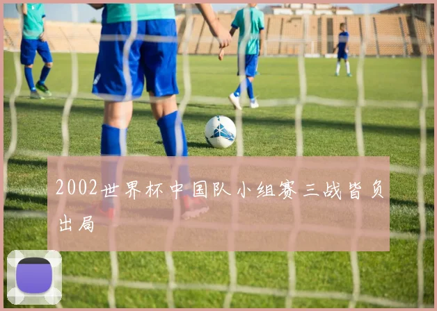 2002世界杯中国队小组赛三战皆负出局