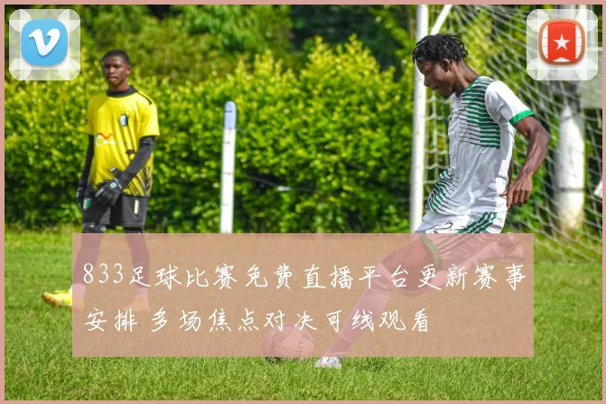 833足球比赛免费直播平台更新赛事安排 多场焦点对决可线观看